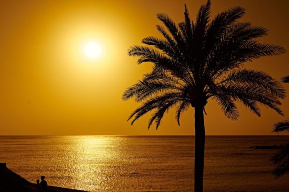 atardecer tenerife sur